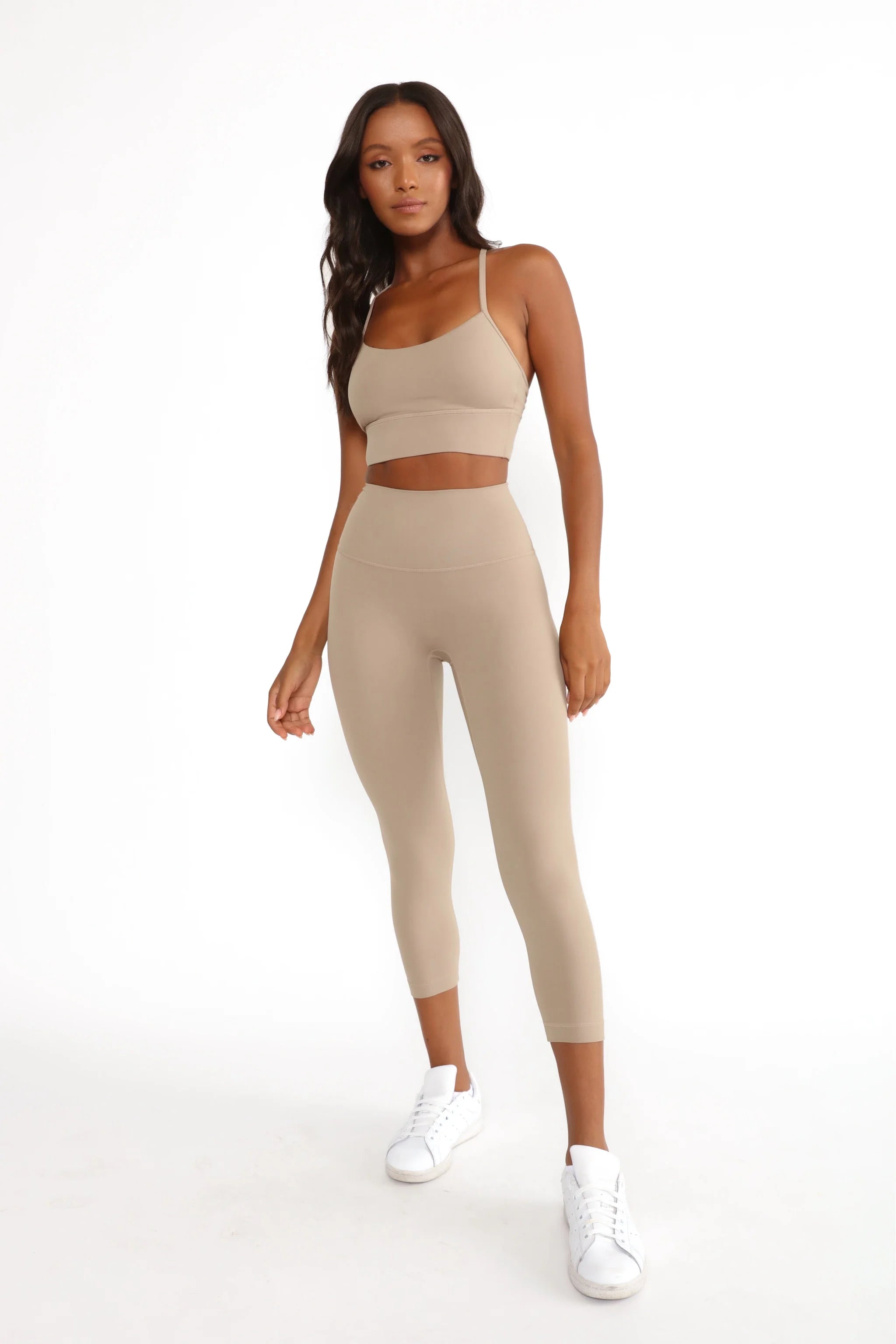 Buy online Beige Solid Ankle Length Leggings from Capris & Leggings for  Women by Mad Colors for ₹399 at 60% off