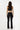 Croft Flare Legging black back view- JUV