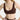 Frenzy Bra brown front view close up - JUV 