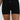 Tighty short black in model front view close up - JUV 