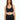 Tighty bra black in model front view - JUV