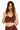 Tighty bra red wine in model front view - JUV