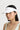 Visor Hat white wore by model side view -  JUV