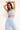 Unicorn bra light blue in model front view - JUV