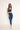 Unicorn legging blue in model front view- JUV Activewear